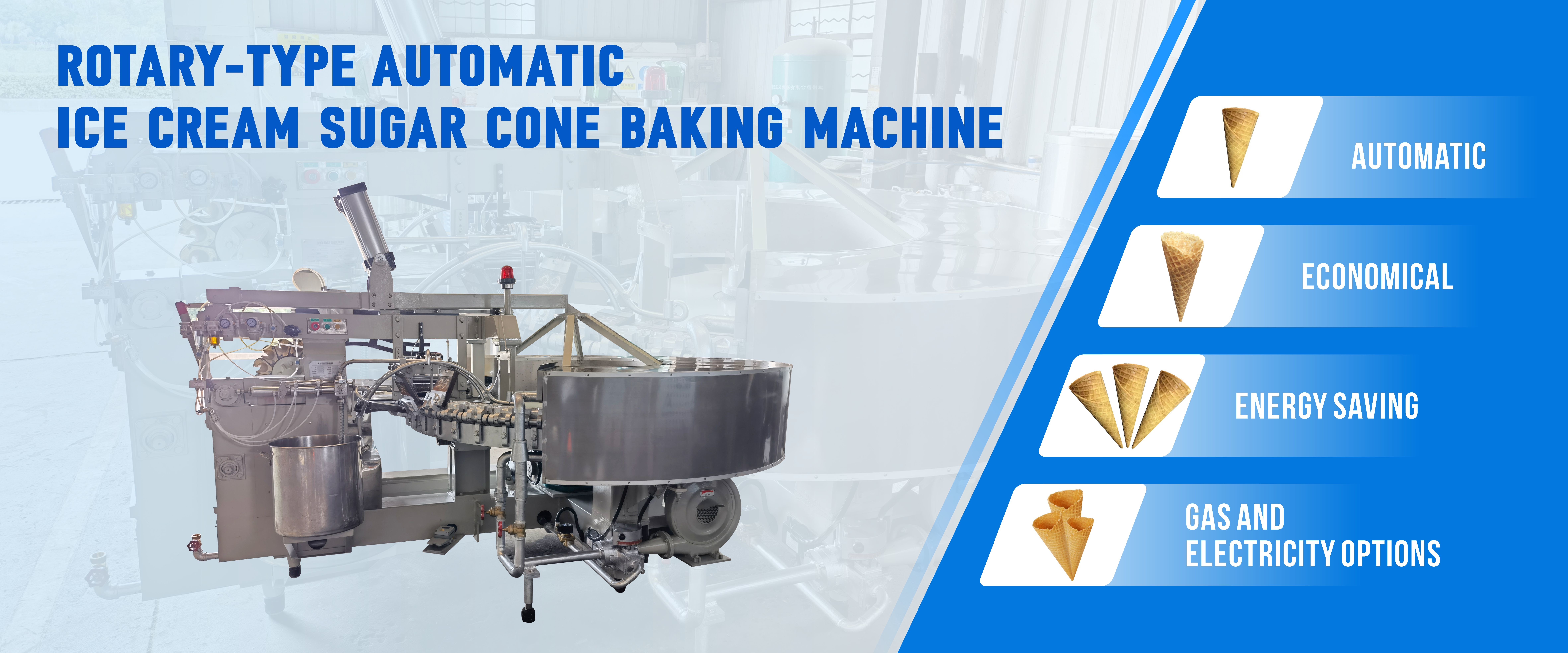 qualité machine de cuisson de cornet de crème glacée Usine