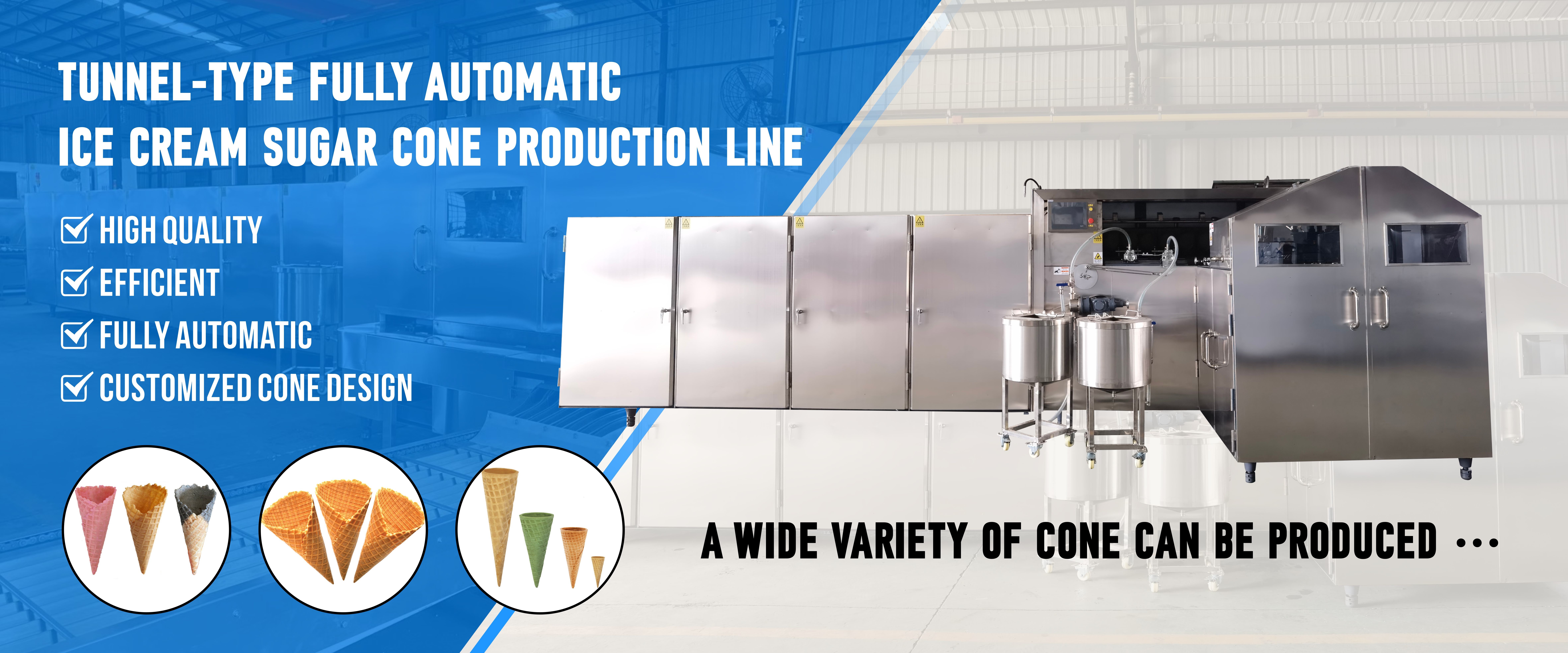 qualité machine de cuisson de cornet de crème glacée Usine