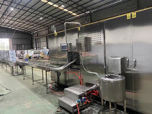 Un bon prix. cône de gaufre de 115mm 10kg/h faisant la machine complètement automatique en ligne