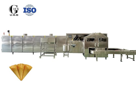 Système de commande PLC SIEMENS / DELTA Machine à cuire à la crème glacée à cône Augmentez votre efficacité de production