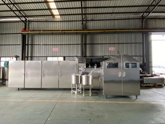 Un bon prix. Machine de fabrication de biscuits de cornet de crème glacée de L6.6xW2.1xH2m avec le système de PLC en ligne