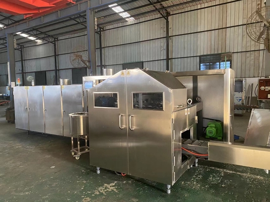Machine de fabrication de biscuits de cornet de crème glacée de L6.6xW2.1xH2m avec le système de PLC