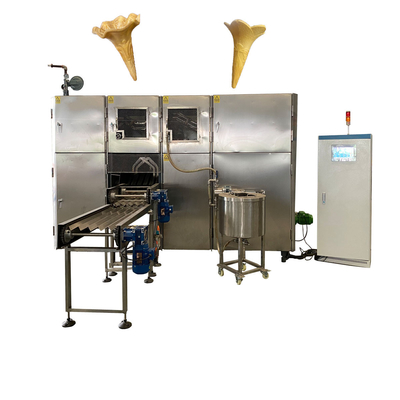 Un bon prix. Cône complètement automatique de gaufre faisant à machine l'économie de l'espace de structure métallique en ligne